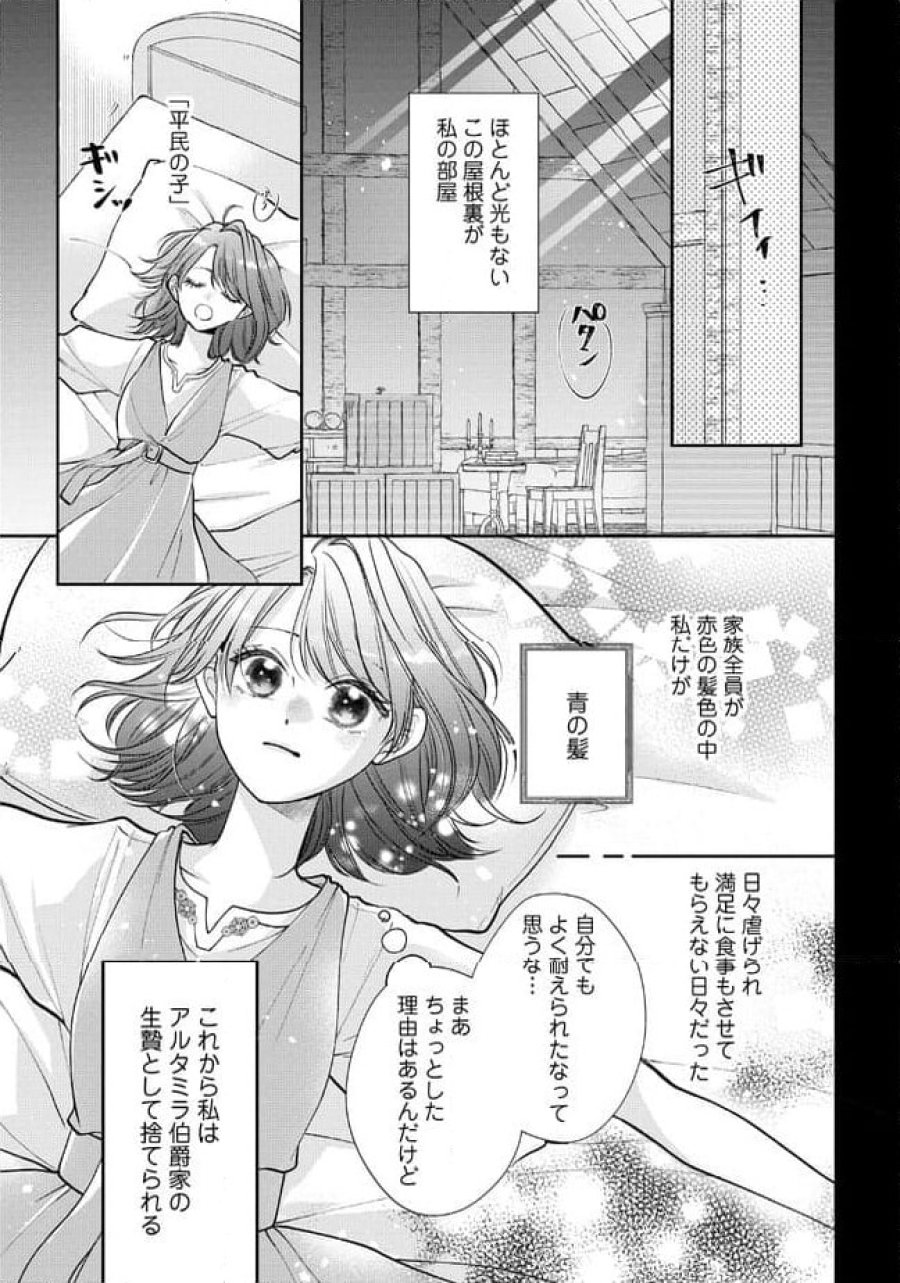 生贄として捨てられたので、辺境伯家に自分を売ります～いつの間にか聖女と呼ばれ、溺愛されていました～ 第1.2話 - Trang 3