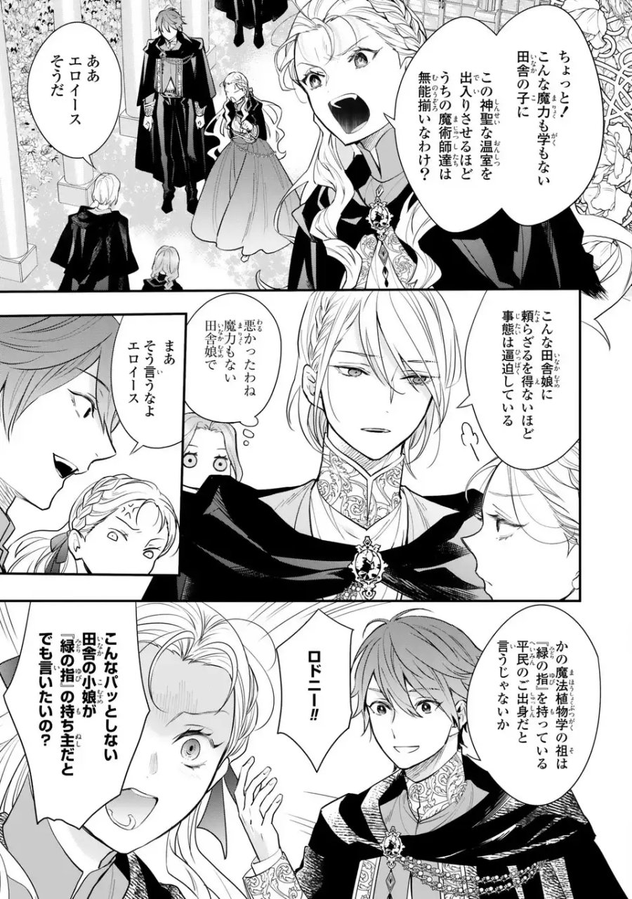 緑の指を持つ娘～魔術師様と田舎娘と癒しの温室～ 第2話 - Page 23