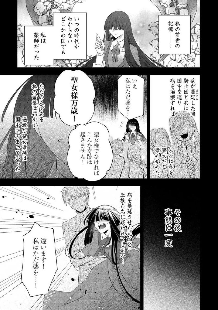 前世で処刑された聖女、今は黒薬師と呼ばれています 第1話 - Page 7