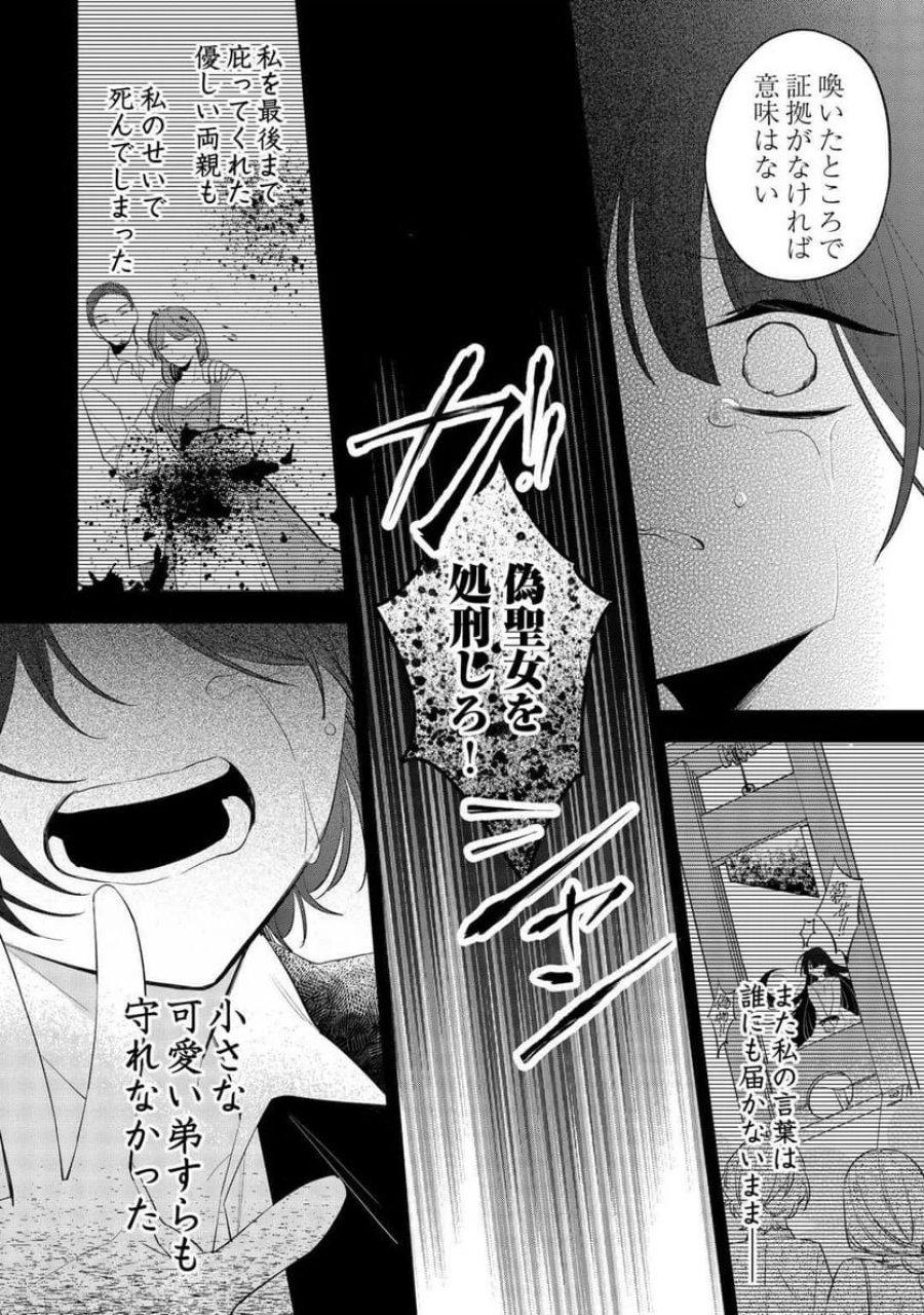 前世で処刑された聖女、今は黒薬師と呼ばれています 第1話 - Page 8