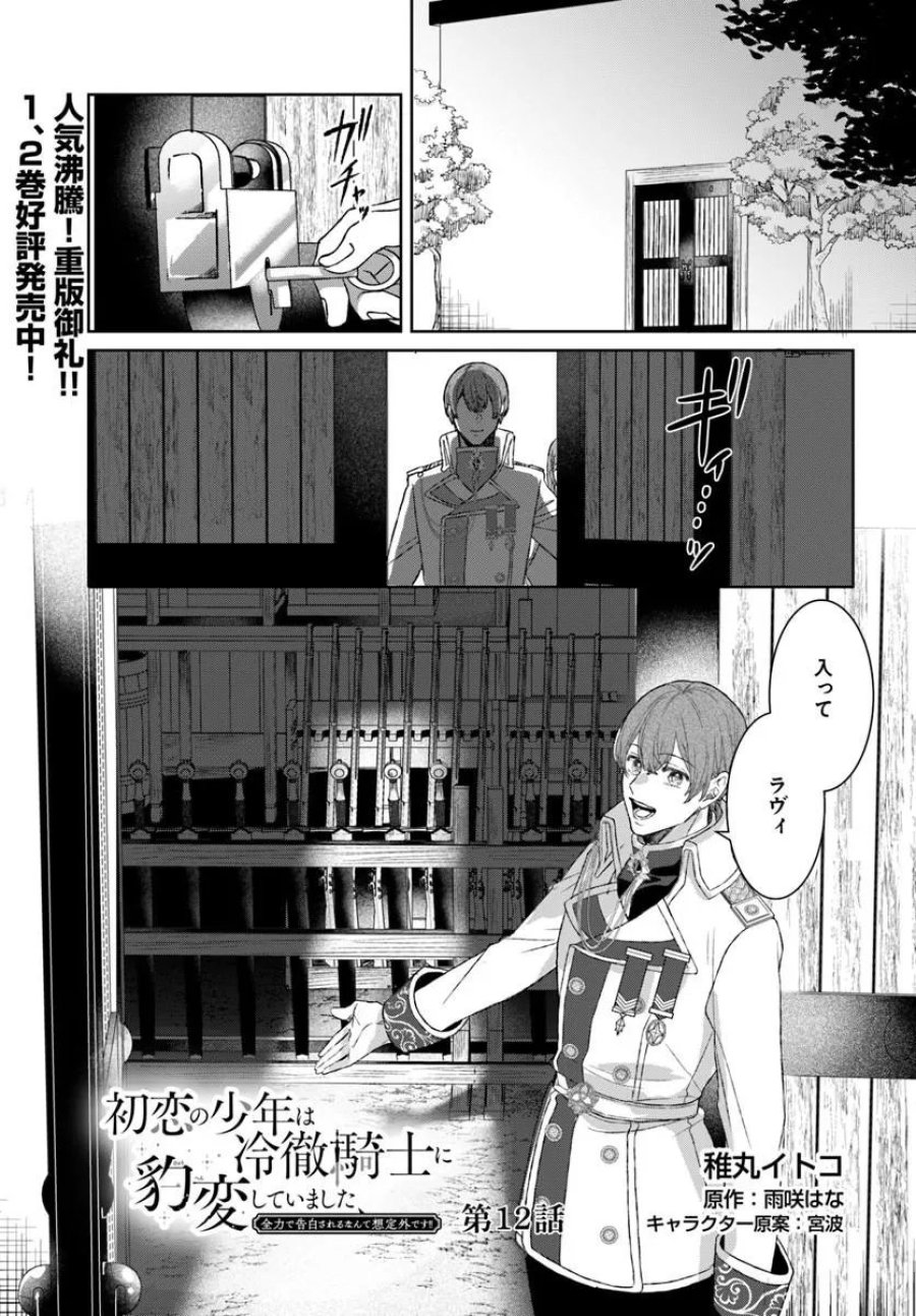初恋の少年は冷徹騎士に豹変していました 全力で告白されるなんて想定外です!! 第12.1話 - Page 1