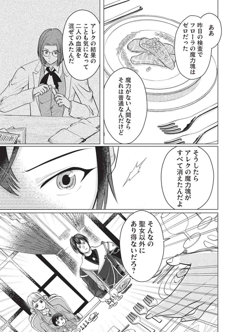 1年限りの契約婚(公爵様の溺愛付き!) ～英雄の継母になった私は、どうやら聖女の末裔のようです～ 第6話 - Page 15