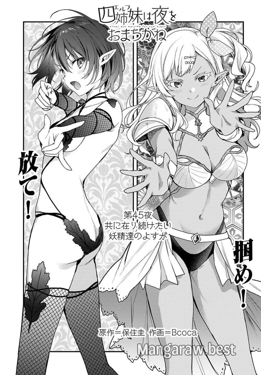 四姉妹〈エルフ〉は夜をおまちかね 第45話 - Page 1