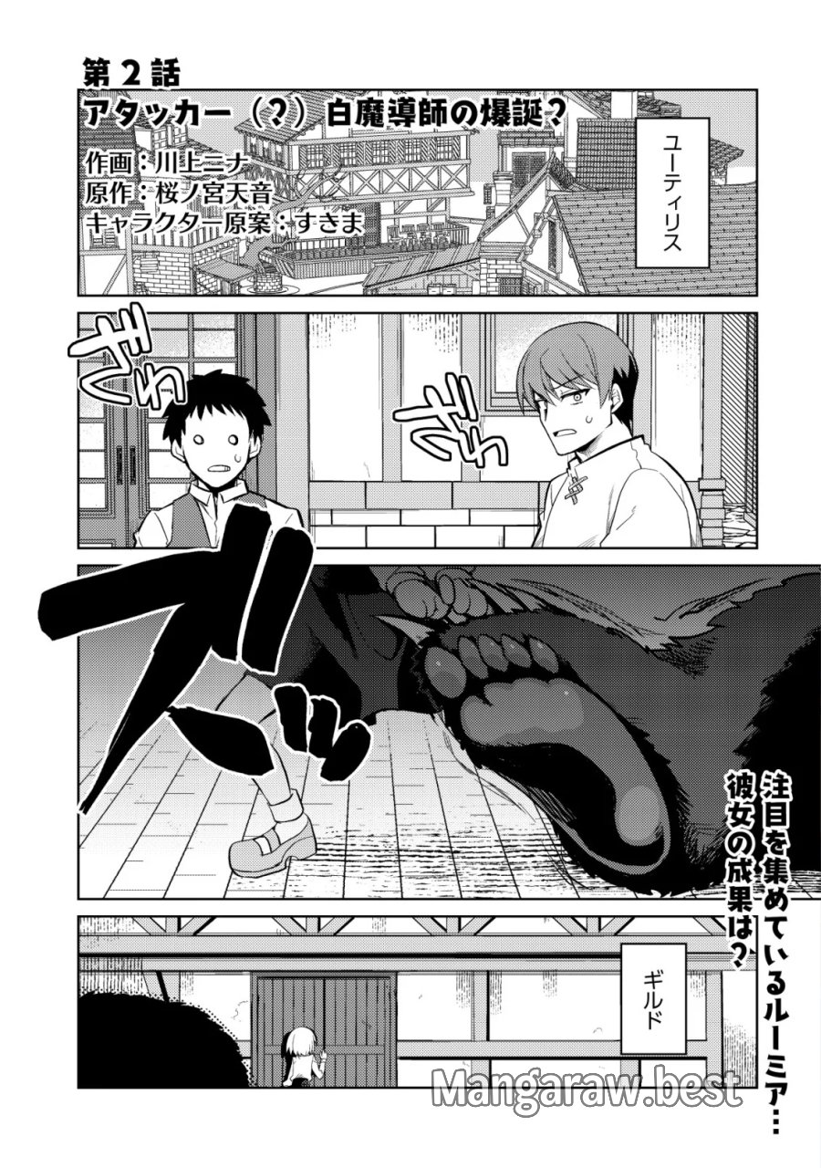 Butsurigata Hakuma Doushi No Kiseki: Soro No Shien Shoku, Jibun Ni Buff Wo Motte Kougeki Toku Ka Musou. Kouhou Shien? Sonna Koto Yori Bouryoku Desu! 第2話 - Page 2