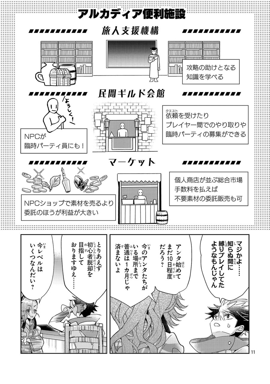 アルカディア サービス開始から三年 今更始める仮想世界攻略 第14話 - Page 11