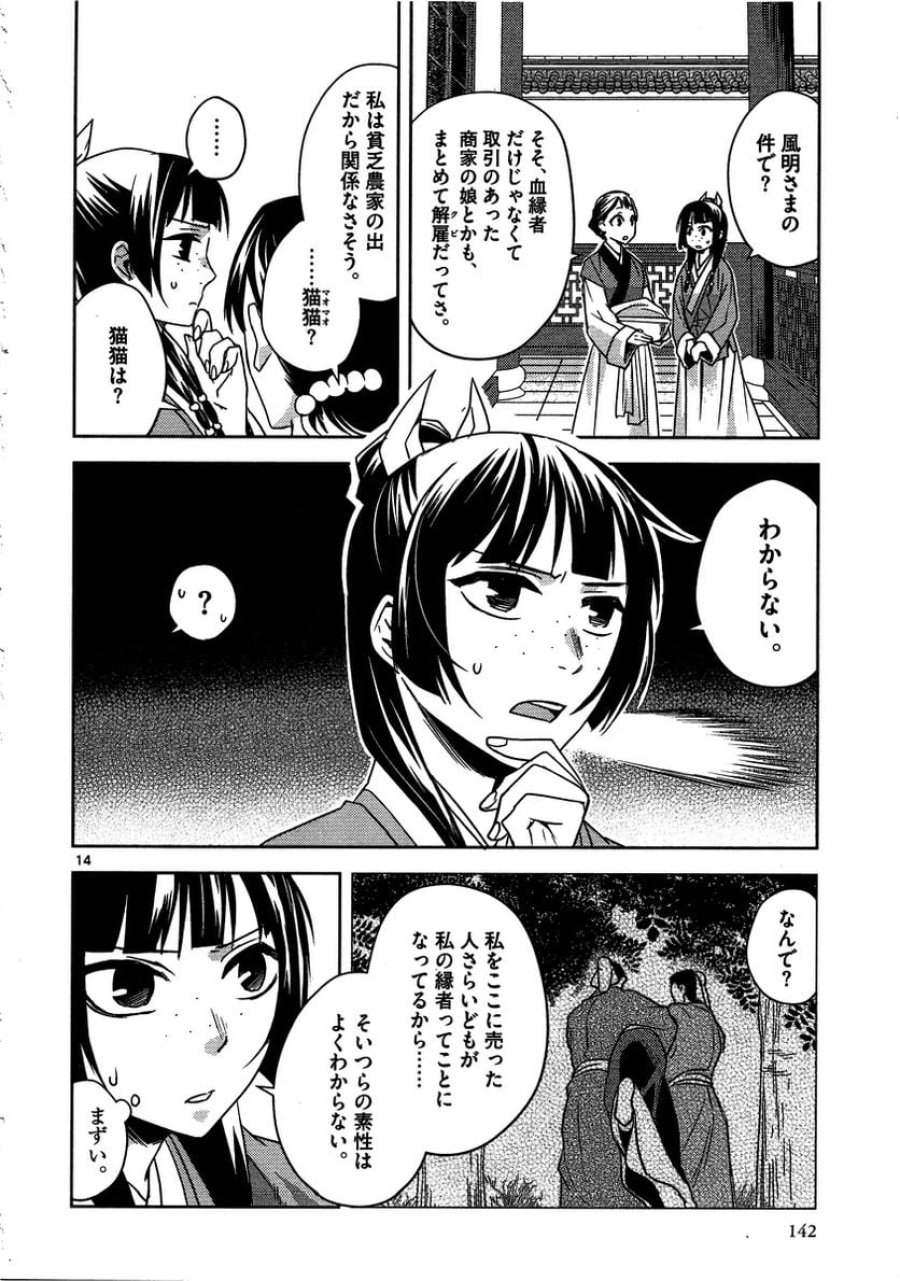 薬屋のひとりごと~猫猫の後宮謎解き手帳~ 第13話 - Trang 14