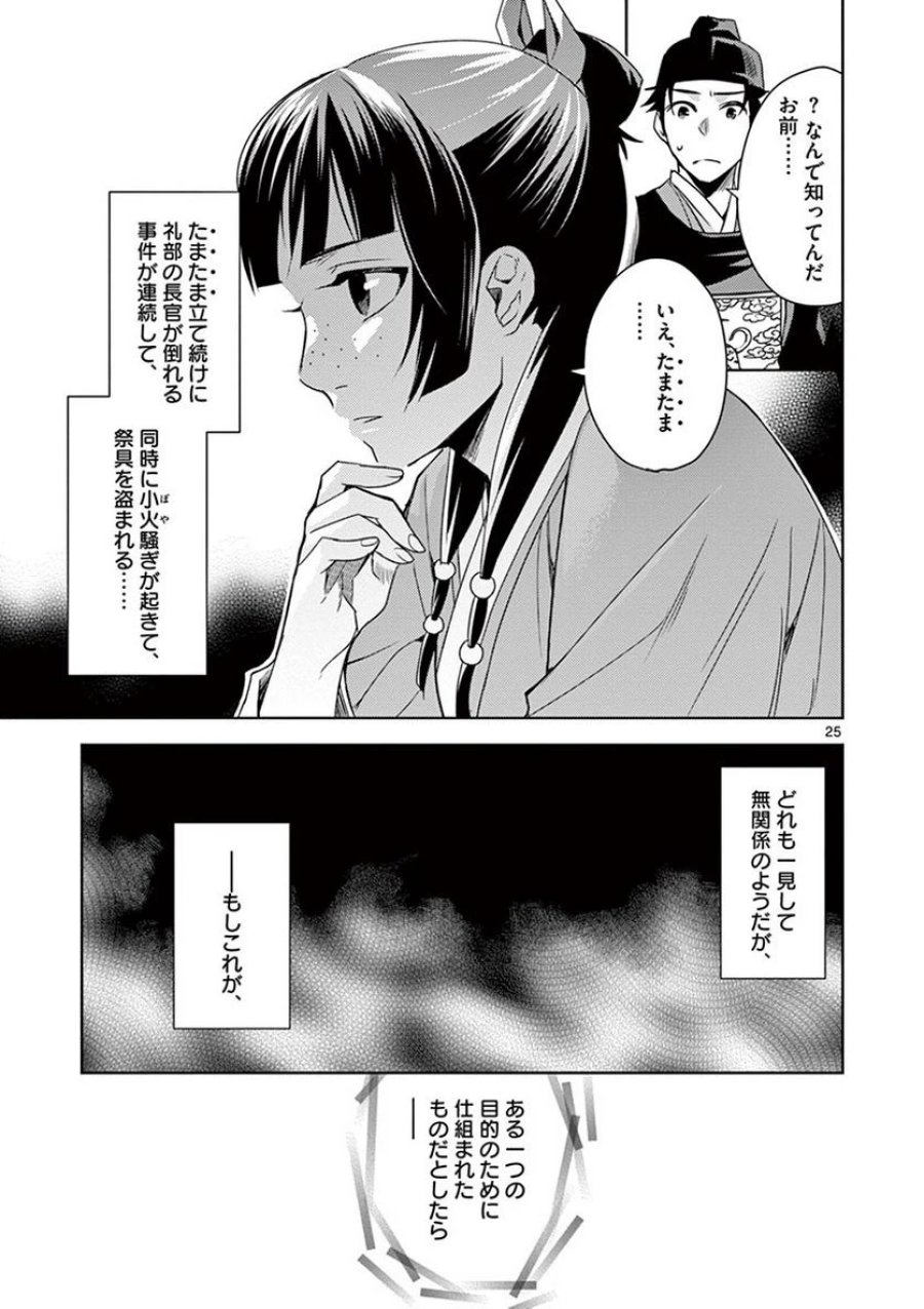 薬屋のひとりごと~猫猫の後宮謎解き手帳~ 第22話 - Trang 25
