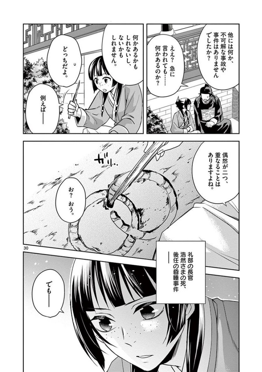 薬屋のひとりごと~猫猫の後宮謎解き手帳~ 第22話 - Trang 30