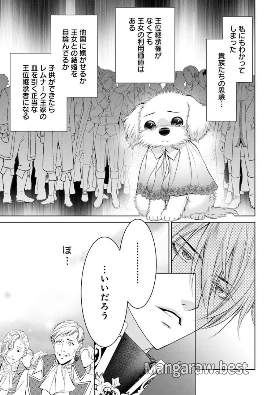 国王陛下、私を飼ってください! ～妹の身代わりで貢ぎ物にされましたが、愛され犬を目指します～ 第7話 - Page 7