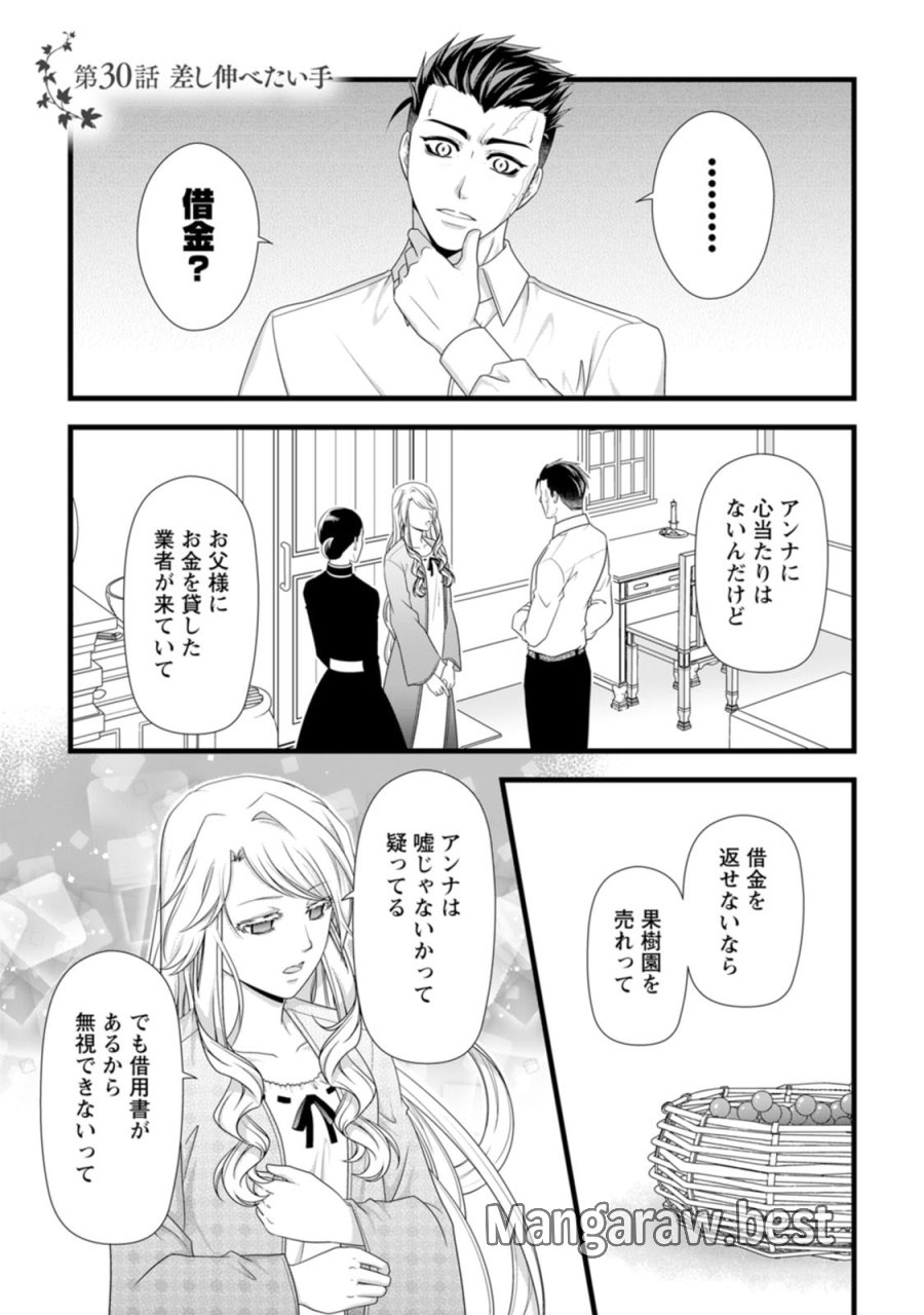 厳つい顔で凶悪騎士団長と恐れられる公爵様の最後の婚活相手は社交界の幻の花でした 第30話 - Page 1