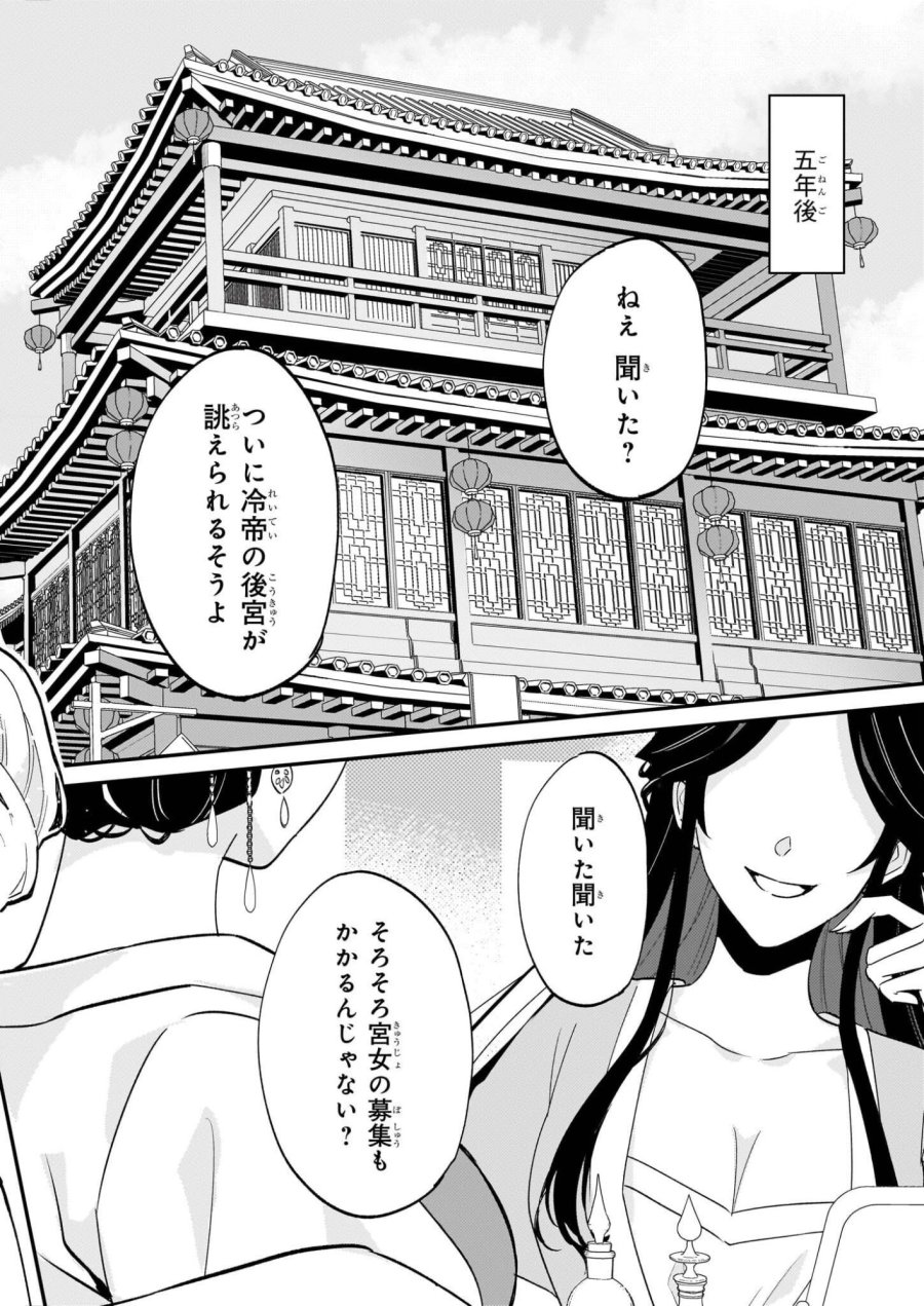 いずれ傾国悪女と呼ばれる宮女は、冷帝の愛し妃 第1話 - Page 21