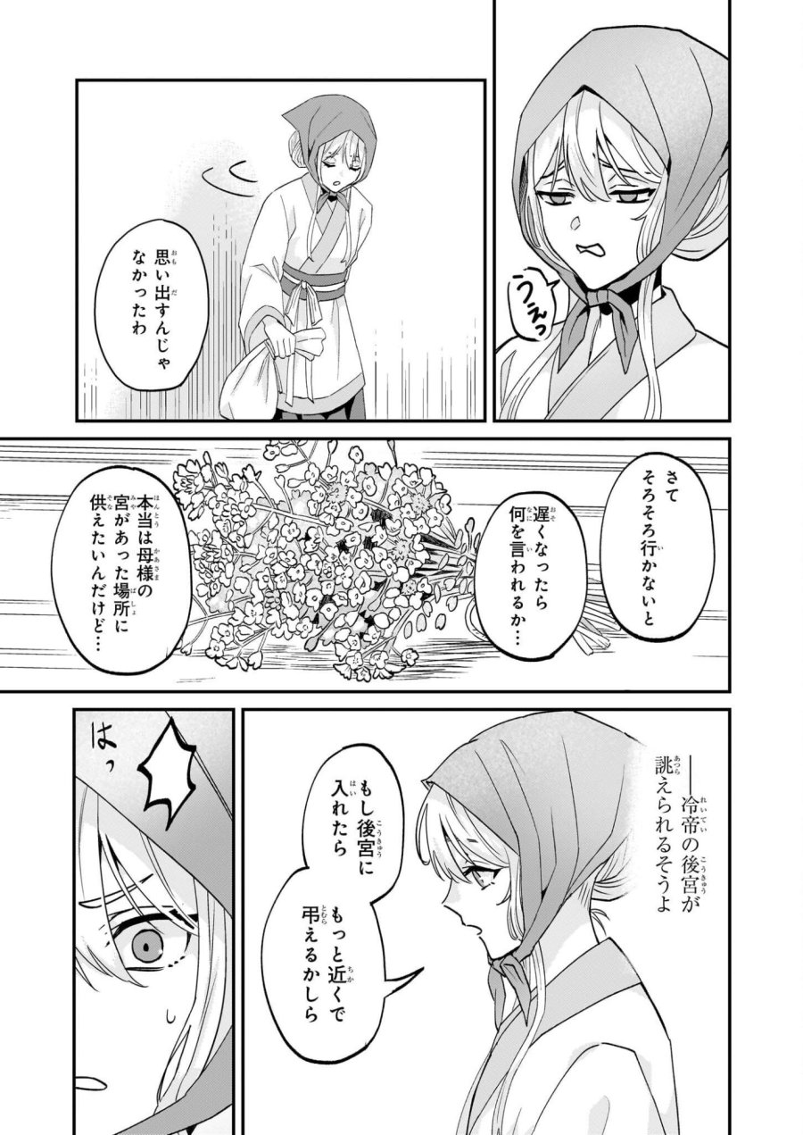 いずれ傾国悪女と呼ばれる宮女は、冷帝の愛し妃 第1話 - Page 34