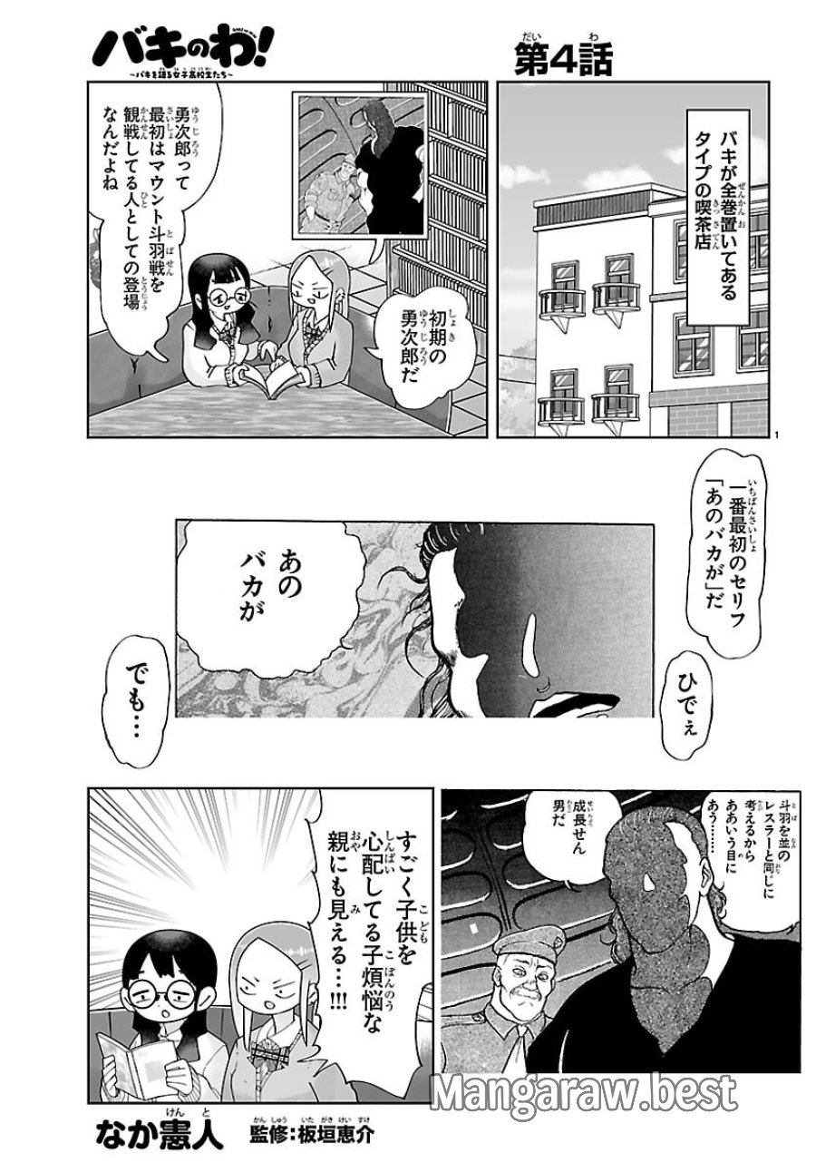 バキのわ!～バキを語る女子高校生たち～ 第4話 - Page 1