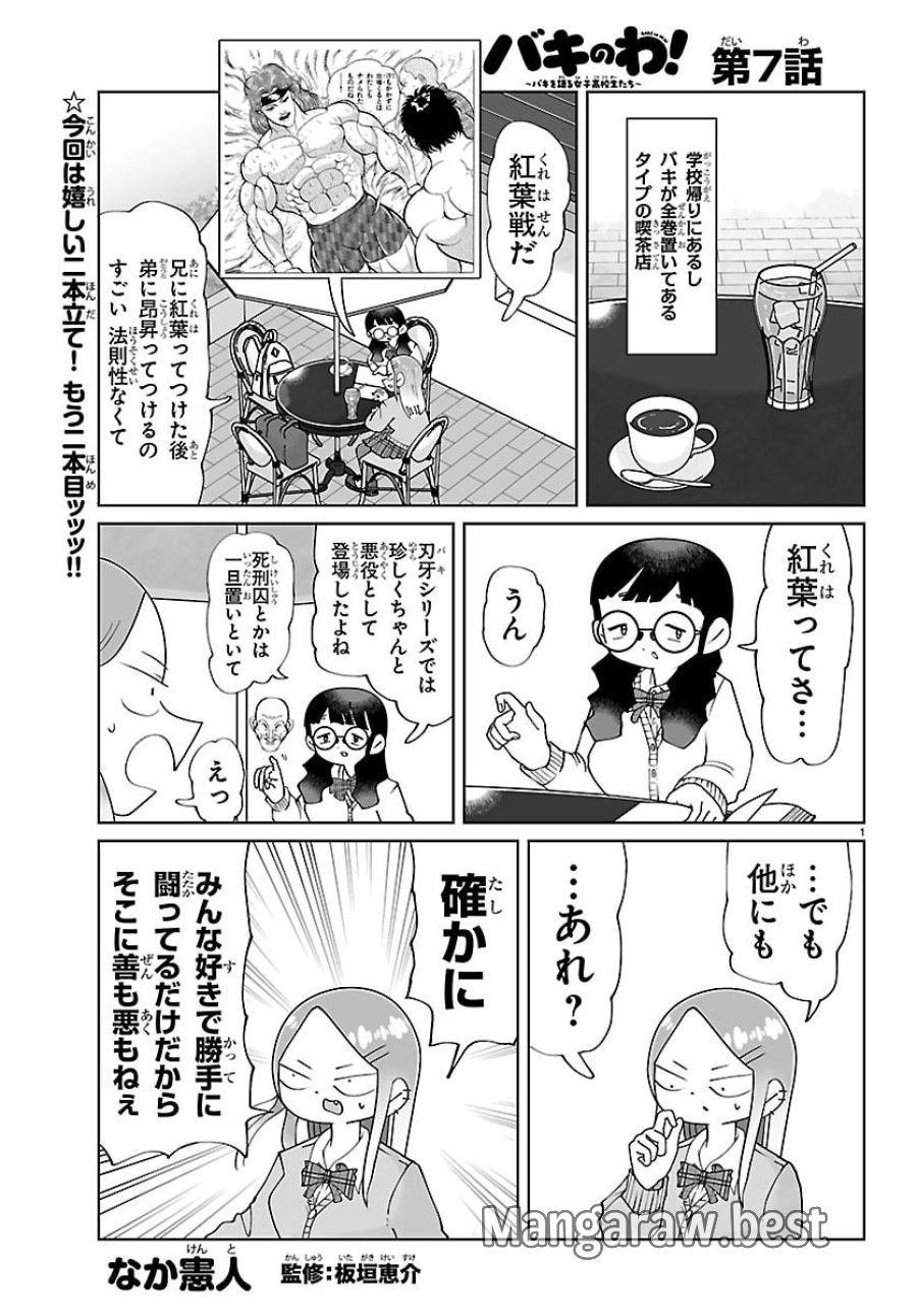 バキのわ!～バキを語る女子高校生たち～ 第7話 - Page 1