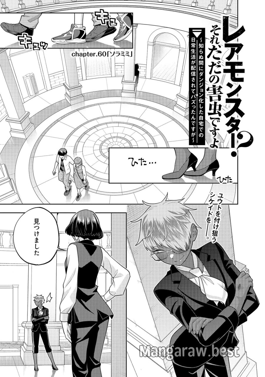 レアモンスター？それ、ただの害虫ですよ　～知らぬ間にダンジョン化した自宅での日常生活が配信されてバズったんですが～ 第60話 - Page 1