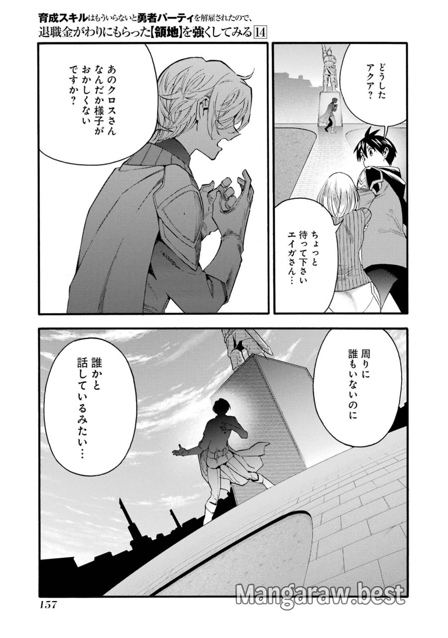 育成スキルはもういらないと勇者パーティを解雇されたので、退職金がわりにもらった【領地】を強くしてみる 第69話 - Page 21