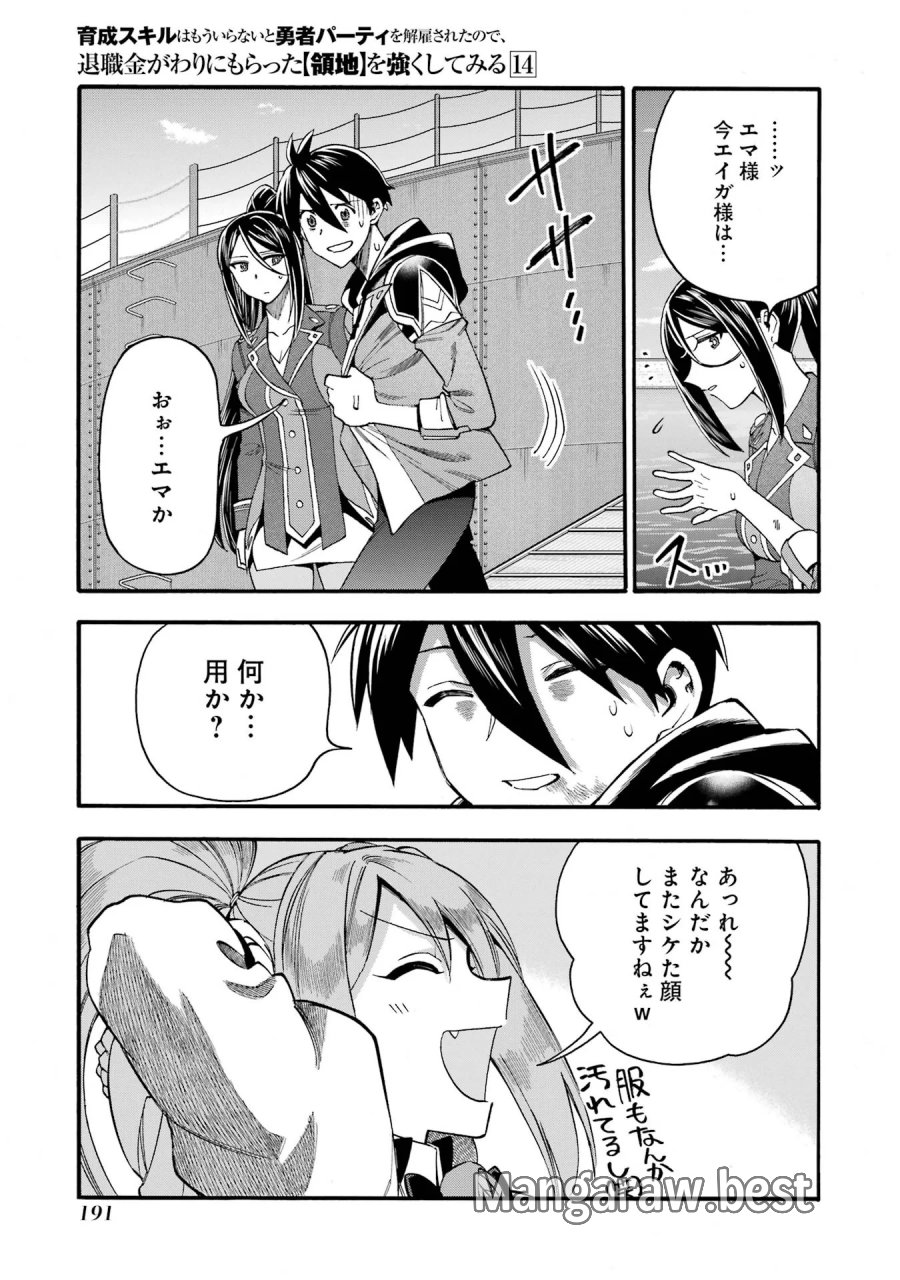 育成スキルはもういらないと勇者パーティを解雇されたので、退職金がわりにもらった【領地】を強くしてみる 第70話 - Page 19