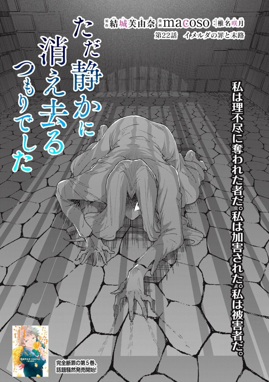 ただ静かに消え去るつもりでした 第22.1話 - Page 1