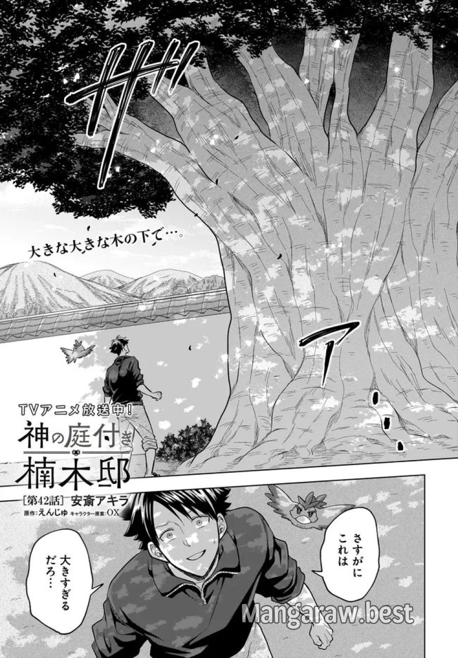 神の庭付き楠木邸 第42話 - Page 1