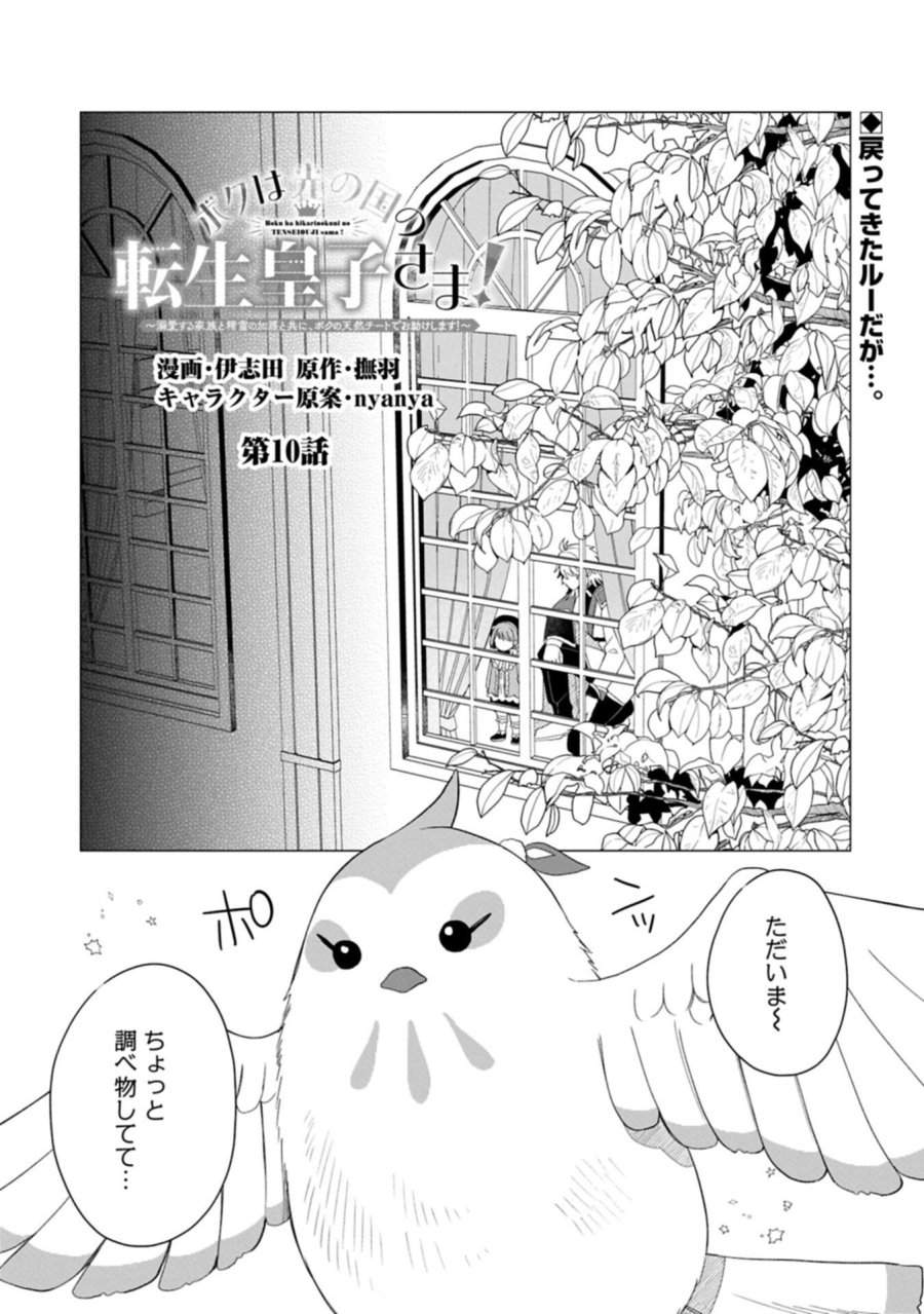ボクは光の国の転生皇子さま!～溺愛する家族と精霊の加護と共に、ボクの天然チートでお助けします!～ 第10.1話 - Page 1