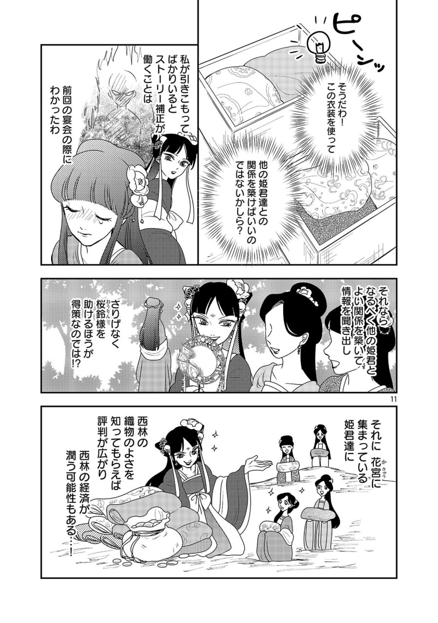 康和国花宮伝～悪役姫に転生したようですが、推し活に忙しいのでお役御免させていただきます～ 第8話 - Page 11