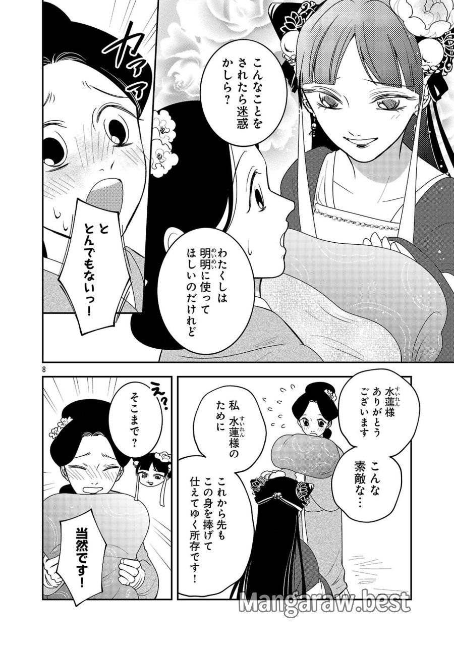 康和国花宮伝～悪役姫に転生したようですが、推し活に忙しいのでお役御免させていただきます～ 第8話 - Page 8