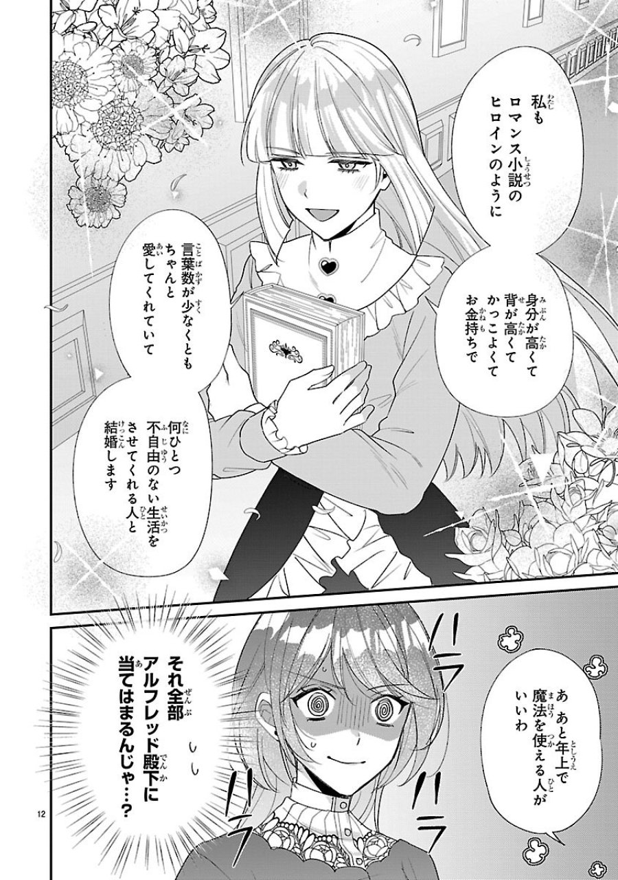 俺様王太子に拾われた崖っぷち令嬢、お飾り側妃になる…はずが溺愛されています!? 第18話 - Page 12