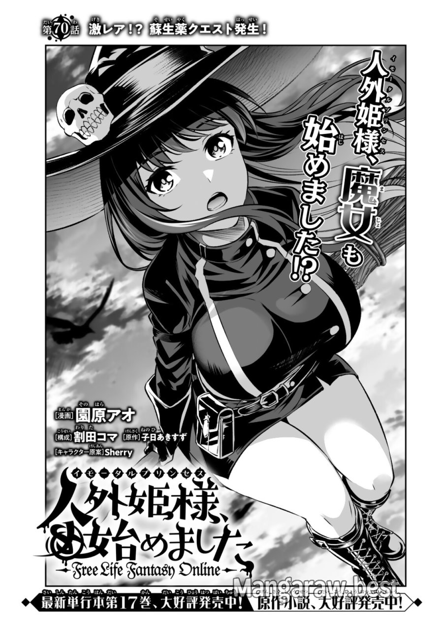人外姫様、始めました　-FREE LIFE FANTASY ONLINE- 第70.1話 - Page 1