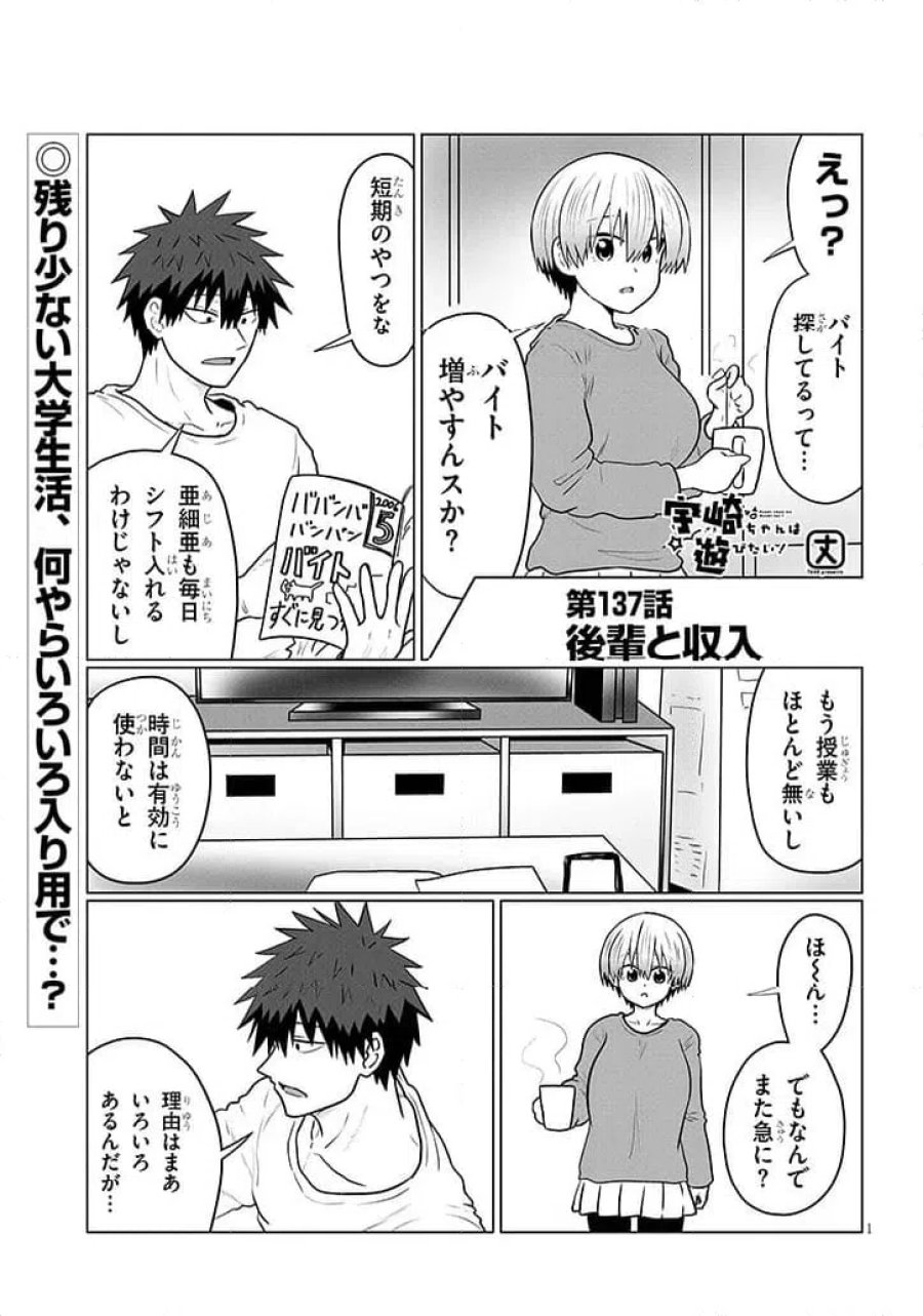 宇崎ちゃんは遊びたい! 第137話 - Trang 1