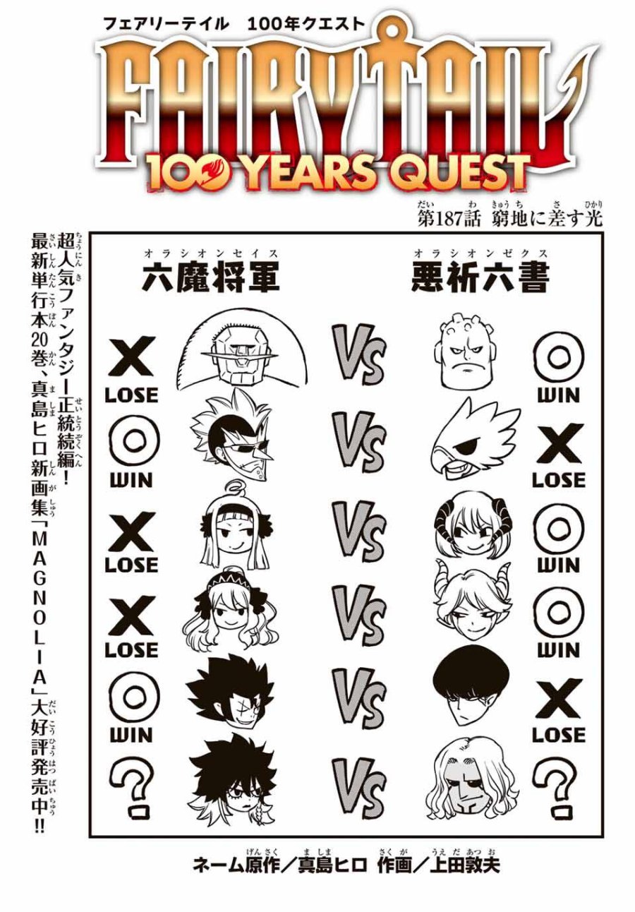 Fairy Tail 100 Years Quest Feari Teiru Hyaku-nen Kuesuto แฟรี่เทล ภาคเควส 100 ปี ตอนที่ フェアリーテイル 100年クエスト 페어리 테일 -100년 퀘스트 第187話 - Trang 1