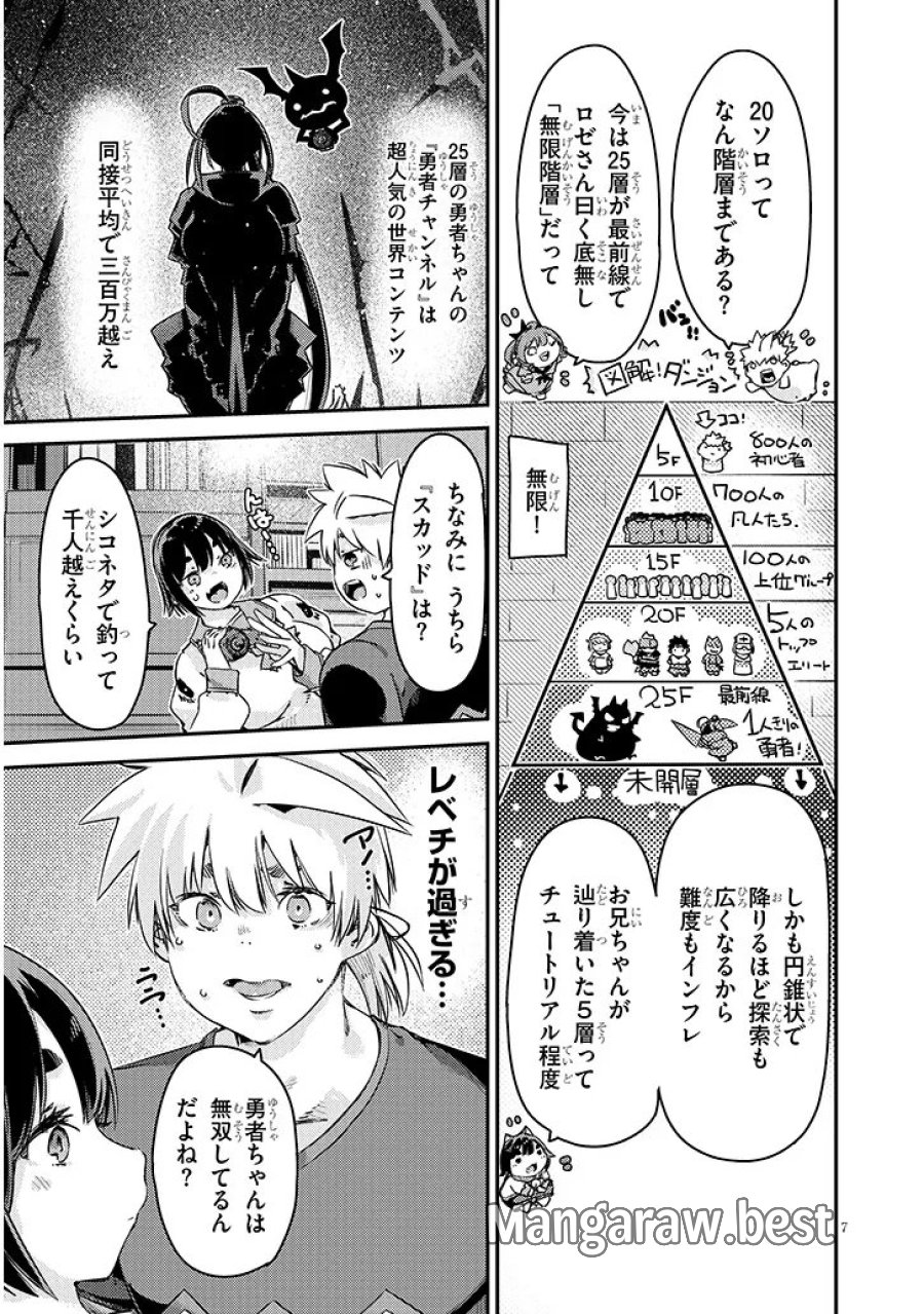 ダンジョン配信ヒロインは脱衣罠でハーレムフラグが立つらしい 第5.1話 - Page 7