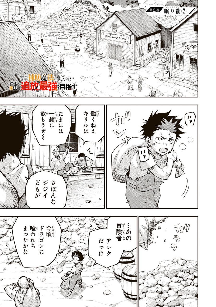 味方が弱すぎて補助魔法に徹していた宮廷魔法師、追放されて最強を目指す 第203話 - Trang 1