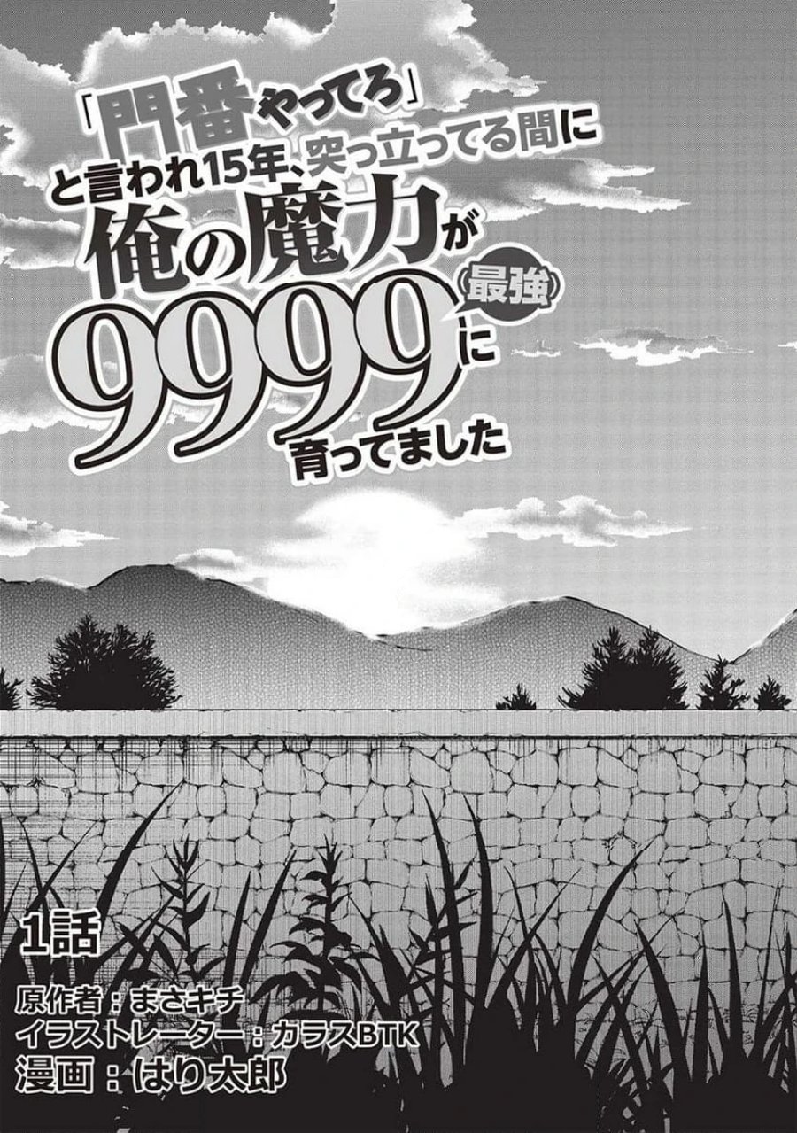 「門番やってろ」と言われ15年、突っ立ってる間に俺の魔力が9999（最強）に育ってました, 「門番やってろ」と言われ15年、突っ立ってる間に俺の魔力が9999〈最強〉に育ってました 第1話 - Trang 9