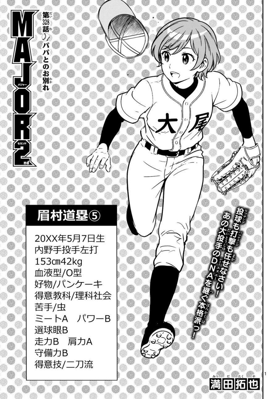 メジャーセカンド 第328話 - Trang 1