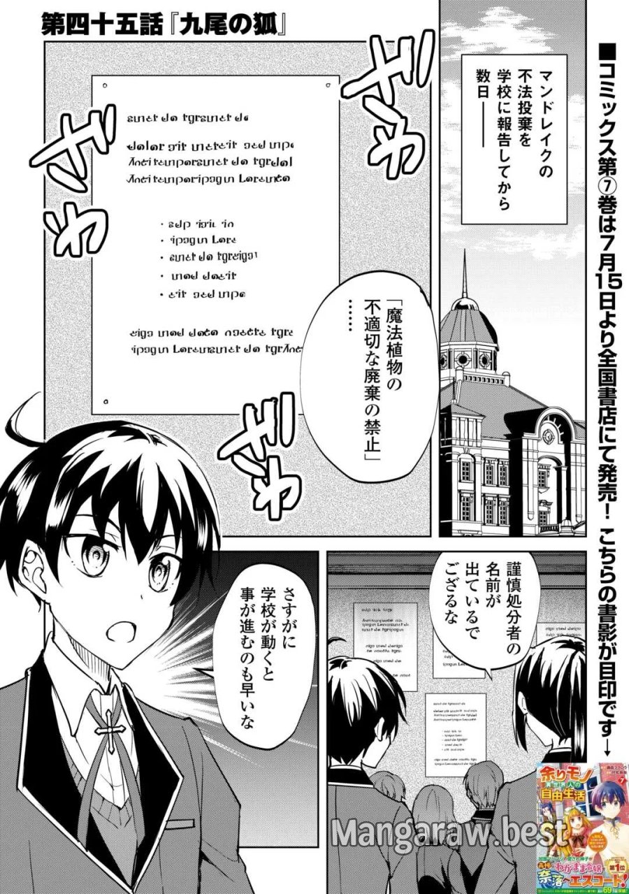 余りモノ異世界人の自由生活～勇者じゃないので勝手にやらせてもらいます～ 第45話 - Page 1