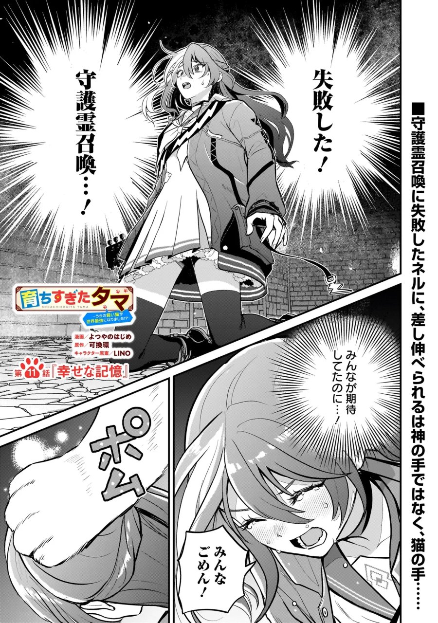 育ちすぎたタマ～うちの飼い猫が世界最強になりました!?～ 第11.1話 - Page 1