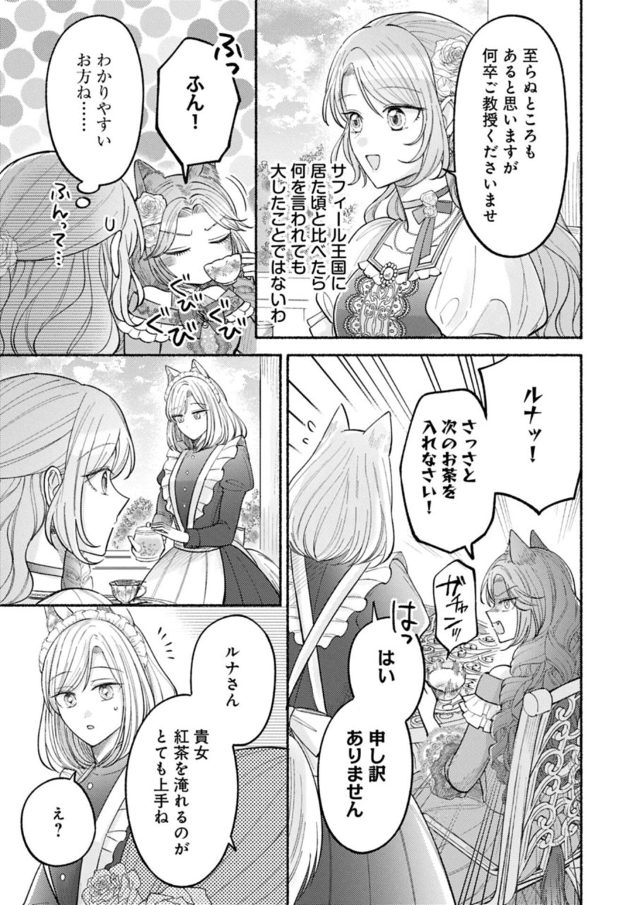 聖女の妹の尻拭いを仰せつかった、ただの侍女でございます～謝罪先の獣人国で何故か黒狼陛下に求愛されました！？～ 第22.1話 - Page 3