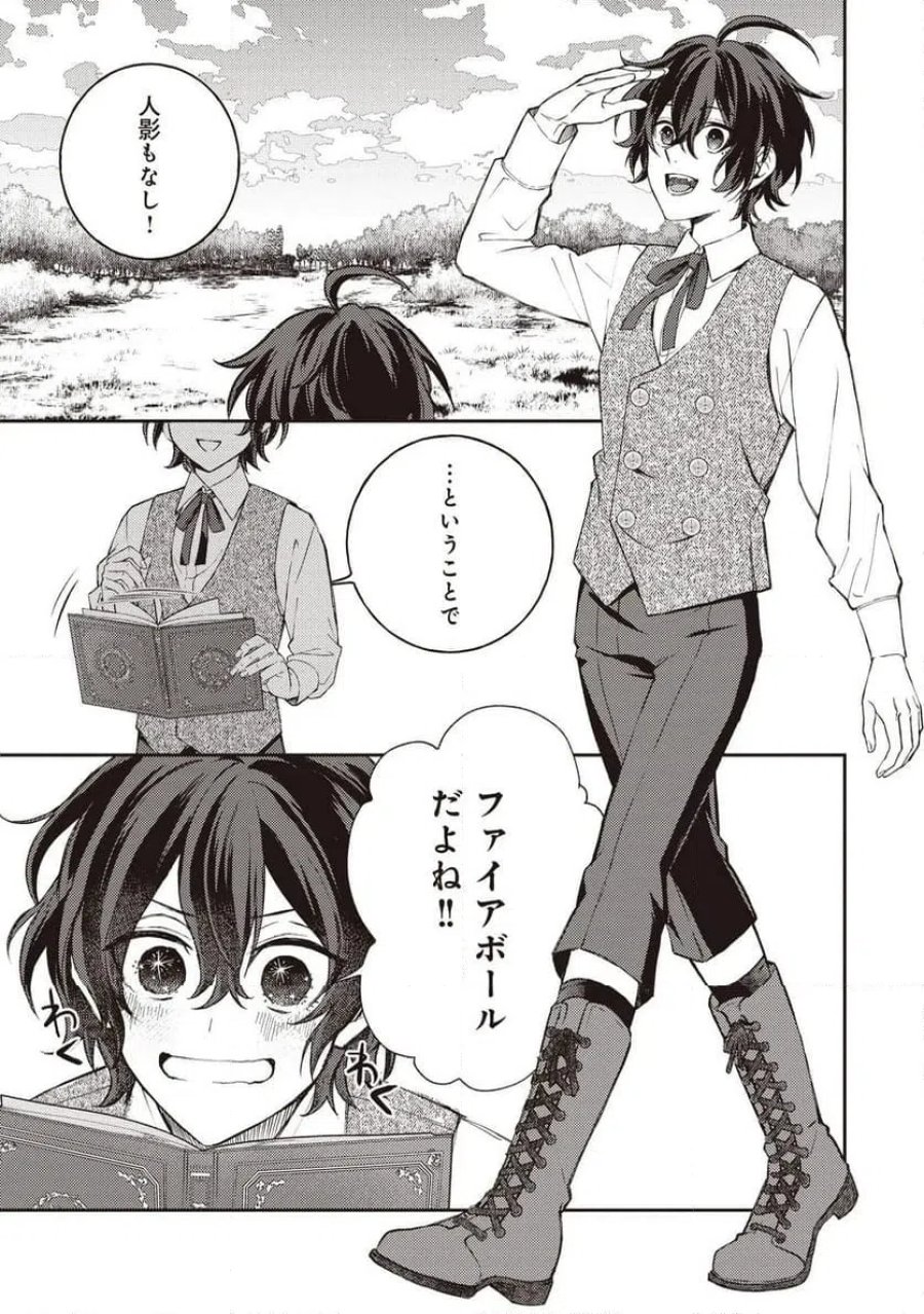 貴族の三男、でくの坊から最強魔術士へ。パラメーターを調節して、すべての魔術を魔改造! ～気ままに遊んでいるだけなのに、何故か評価が上がっていく件について～ 第1話 - Page 27