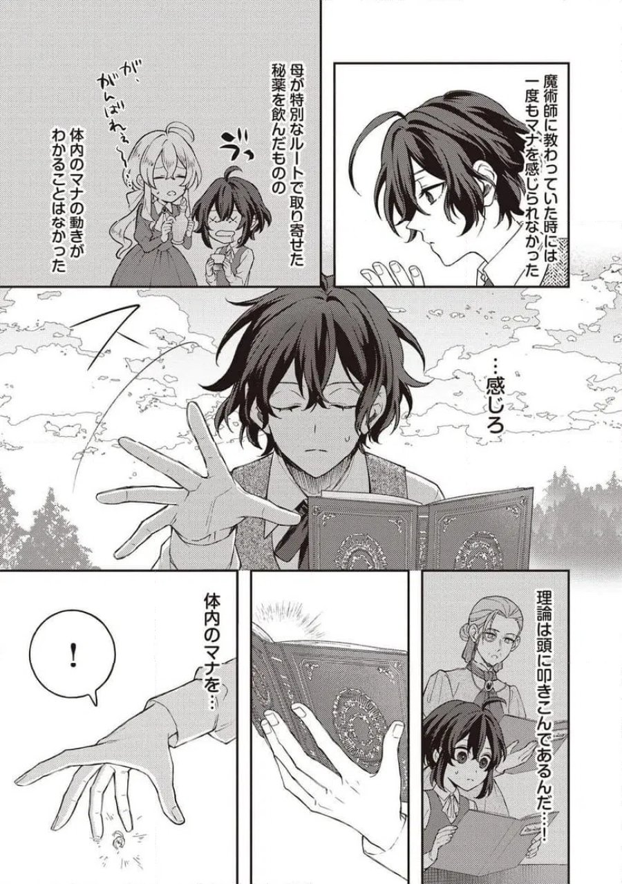 貴族の三男、でくの坊から最強魔術士へ。パラメーターを調節して、すべての魔術を魔改造! ～気ままに遊んでいるだけなのに、何故か評価が上がっていく件について～ 第1話 - Page 29