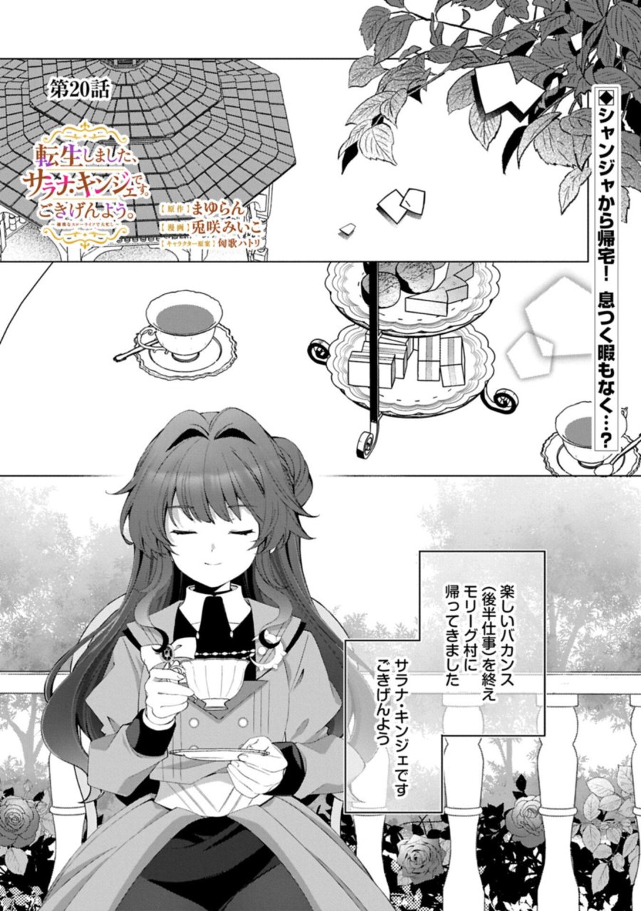転生しました、サラナ・キンジェです。ごきげんよう。 ～優雅なスローライフで大忙し～ 第20.1話 - Page 1