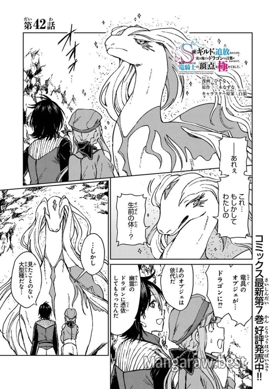 S級ギルドを追放されたけど、実は俺だけドラゴンの言葉がわかるので、気付いたときには竜騎士の頂点を極めてました。 第42.1話 - Trang 1