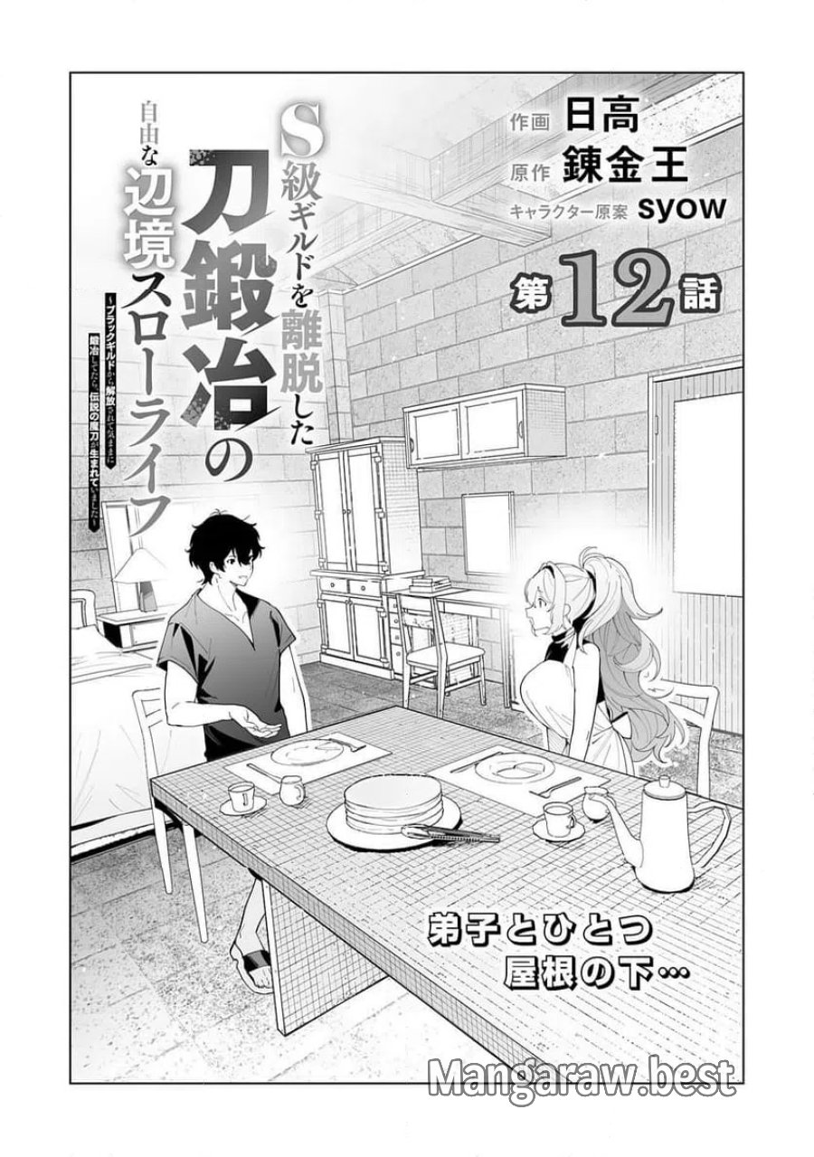 S級ギルドを離脱した刀鍛冶の自由な辺境スローライフ～ブラックギルドから解放されて気ままに鍛治してたら、伝説の魔刀が生まれていました～ 第12話 - Trang 1
