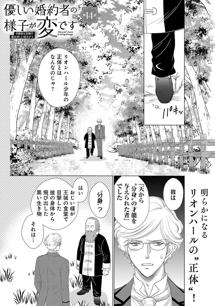 優しい婚約者の様子が変です〜お嬢様は黒髪の魔法使いに恋をする〜 第14話 - Page 1