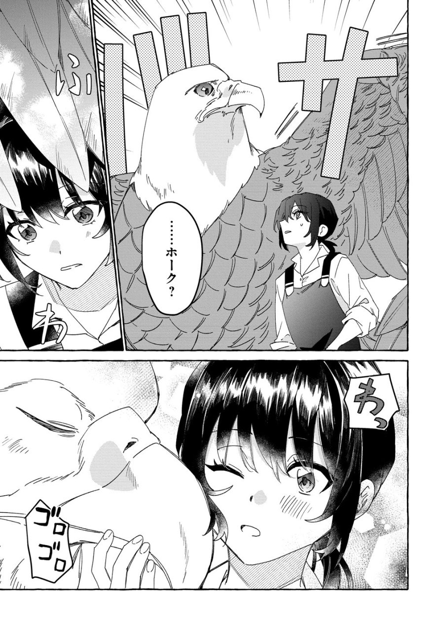生き餌によるモフモフ猛禽飼育記 異世界トリップしたら、姫巫女召喚のおまけでした 第3話 - Page 13