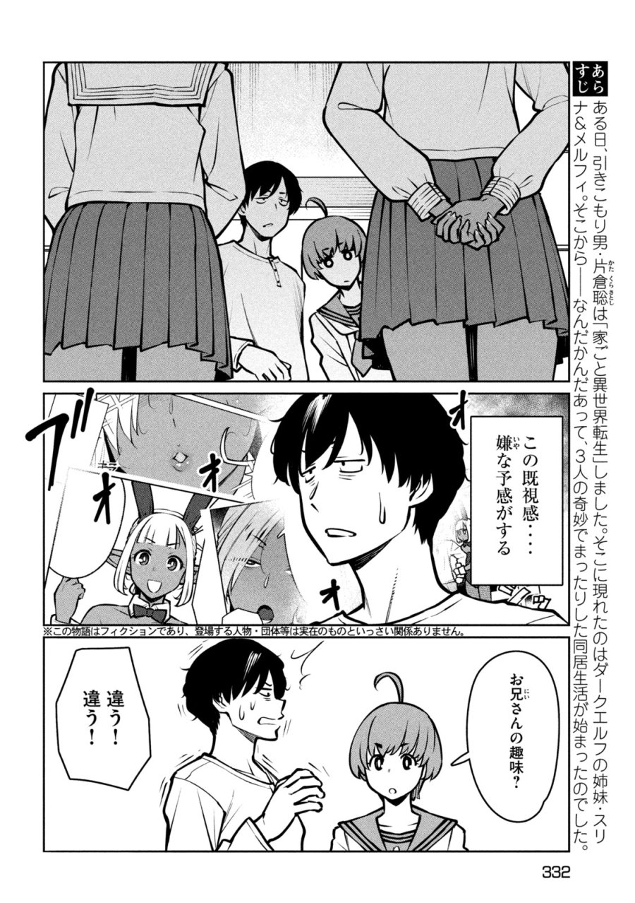 邪神の孫 ダークエルフ姉妹と過ごす異世界引きこもり生活 第9話 - Page 2