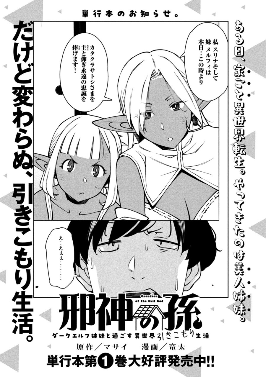 邪神の孫 ダークエルフ姉妹と過ごす異世界引きこもり生活 第9話 - Page 27