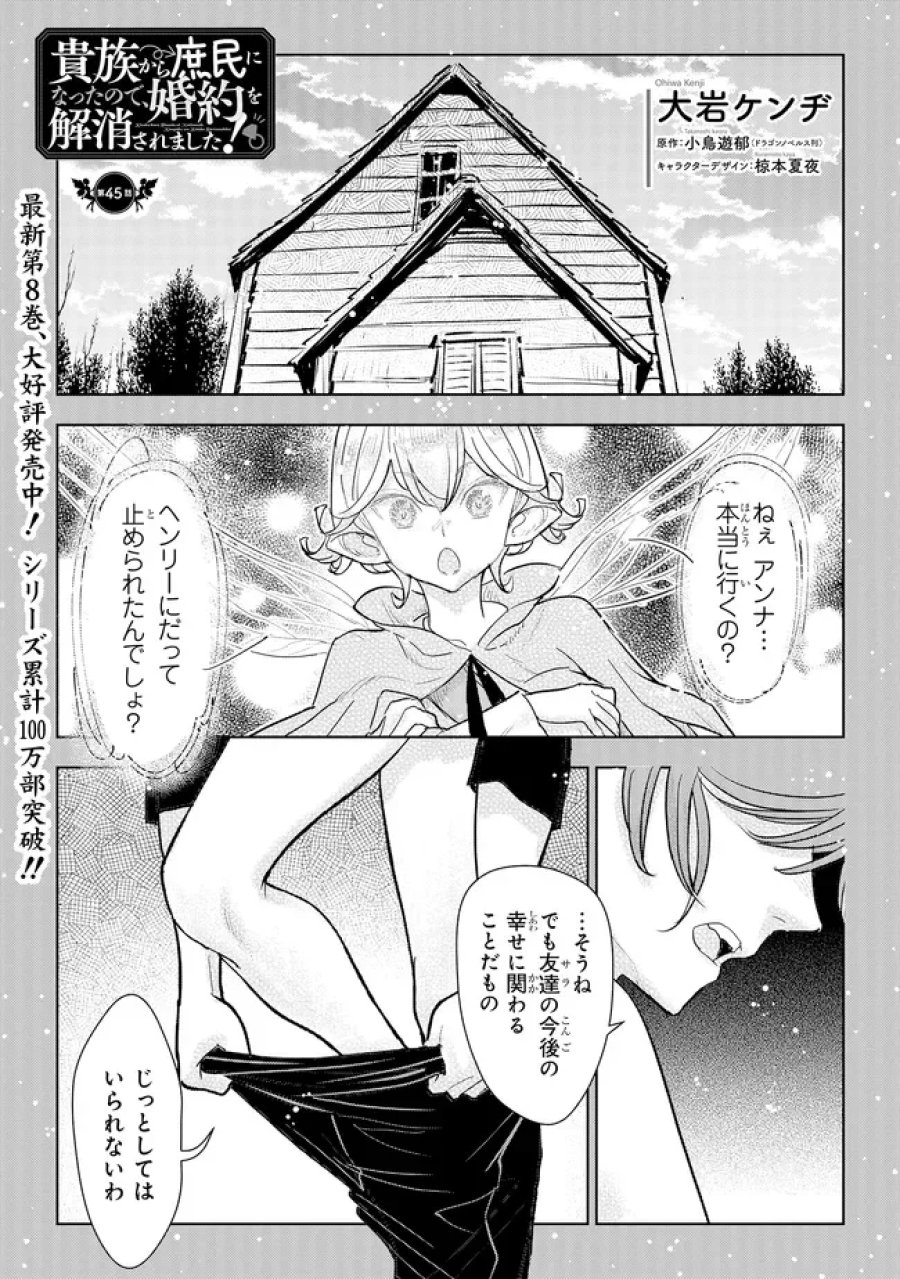 貴族から庶民になったので、婚約を解消されました! 第45.1話 - Page 1