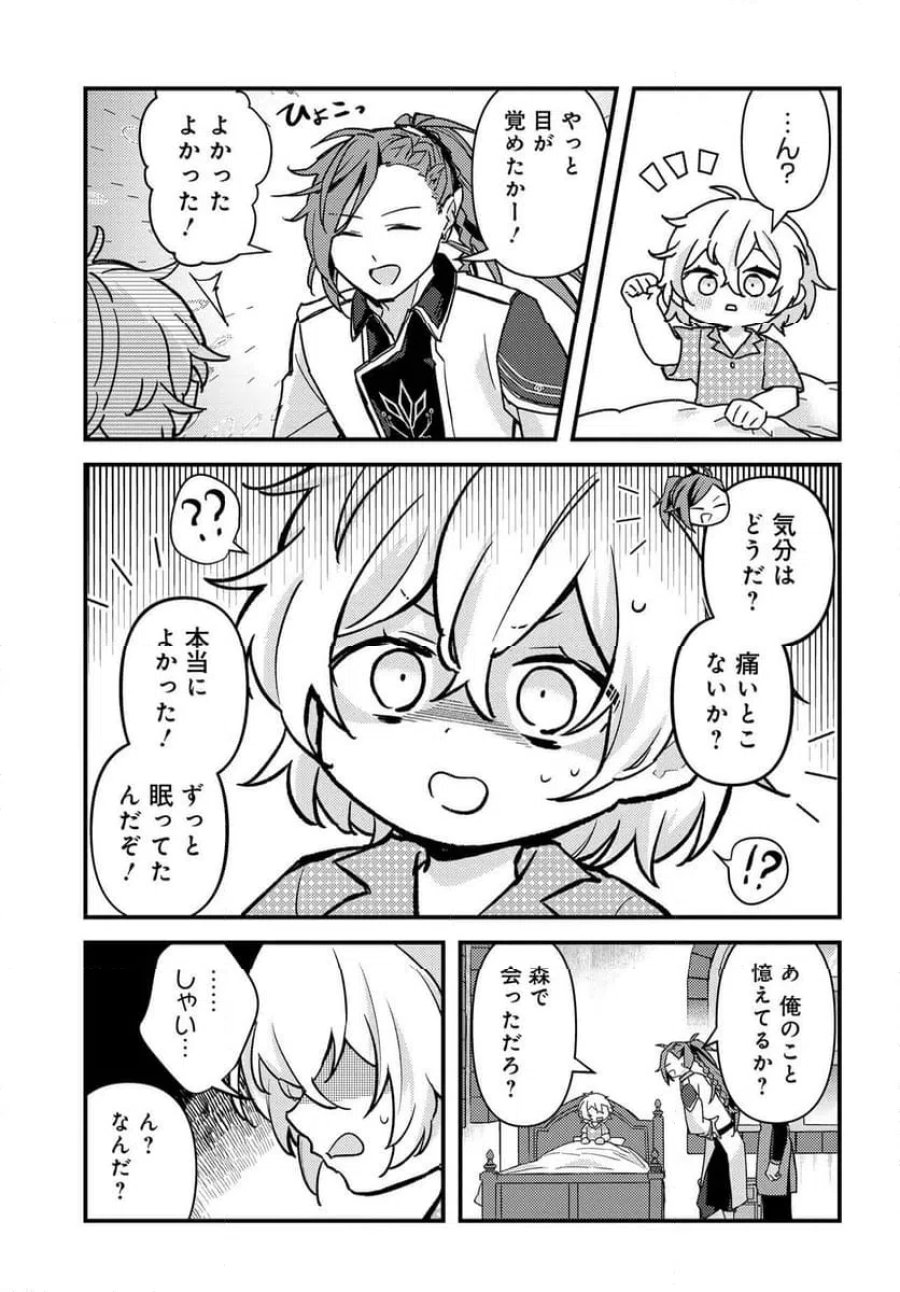 ちびっ子転生者は手に負えないッ!～転生したらちびっ子だったけど、聖獣と一緒にちゅどーん!する～ 第1話 - Page 13