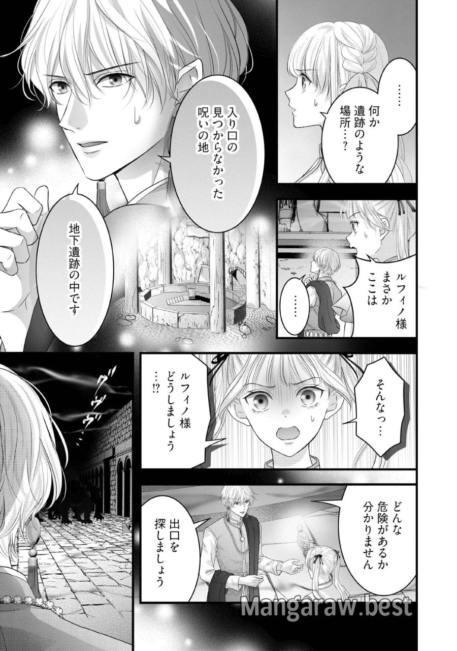 空っぽ聖女として捨てられたはずが、嫁ぎ先の皇帝陛下に溺愛されています 第36.1話 - Trang 5